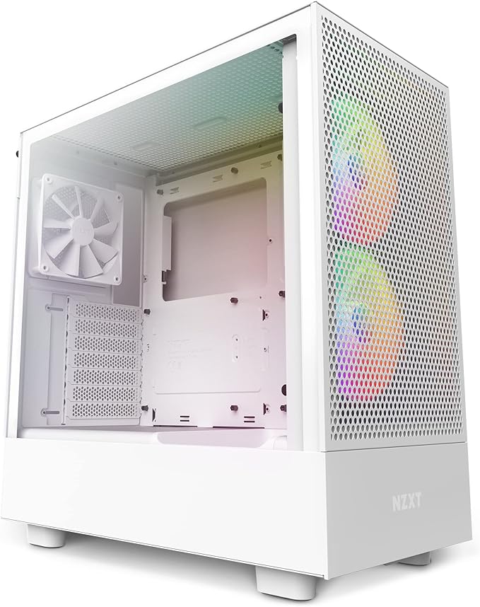 NZXT H5 Flow Edition ATX Mid Tower RGB Case White NZXT H5 Flow Edition ATX Mid Tower RGB Case White